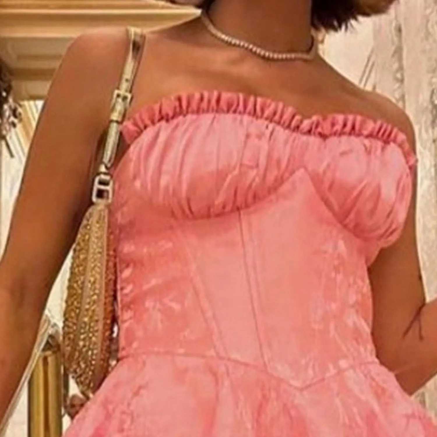 Women's Ruffle Hem Elegant Sexy Dress Lace A Line Tube Top Mini Dress Bodycon Sleeveless Cocktail Party Dresses