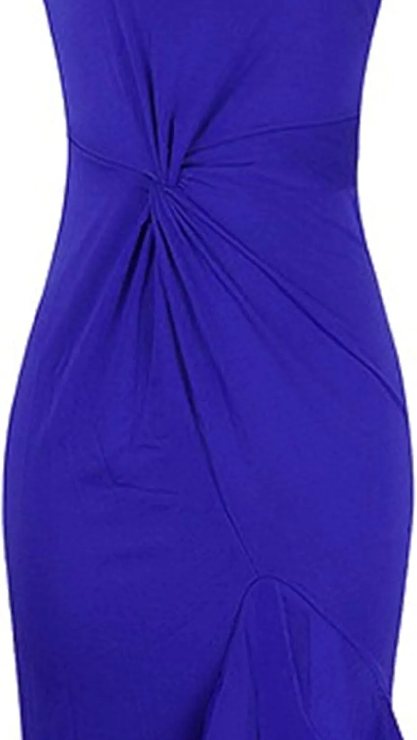 Women's Ruffle High Split Cocktail Party Dress Slim Fit Sleeveless Wedding Dress One Shoulder Sexy Prom Eveing Dresses
