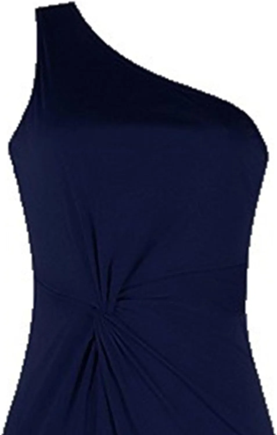 Women's Ruffle High Split Cocktail Party Dress Slim Fit Sleeveless Wedding Dress One Shoulder Sexy Prom Eveing Dresses
