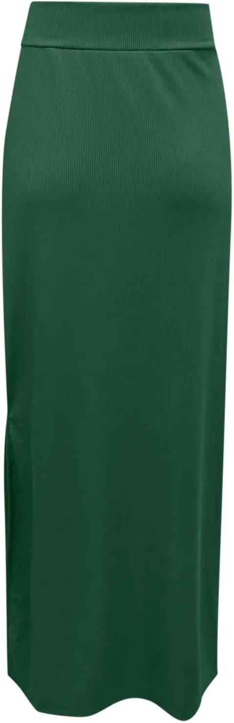 Women's Stretch Elastic High Waisted Knee Pencil Maxi Skirts Slim Fit Bodycon Office Work Business Dress