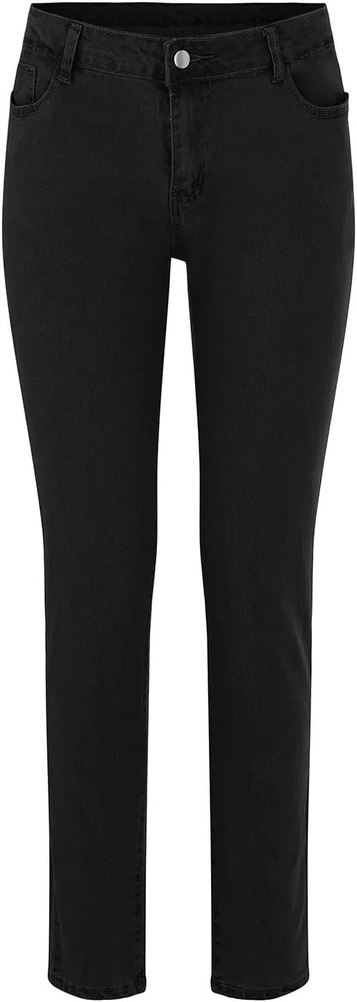 Women's Stretchy Skinny Jeans High Waisted Slim-Fit Butt Lifting Jeggings Sexy Comfy Plus Size Long Denim Pencil Pant