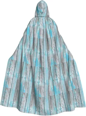 Wood Panels Background print Adult Hooded Cloak, Adult Cloak, Halloween Fancy Cape