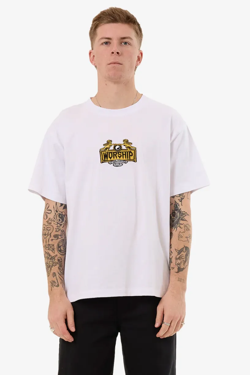 WORSHIP SUPPLIES LAVISH TEE - WHITE