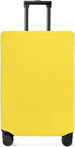 Yellow Summer Spring Travel Luggage Cover, Anti-scratch Travel Suitcase Protector Covers, Washable Elastic Baggage Covers Fit 26-28 Inch Carry on Luggage