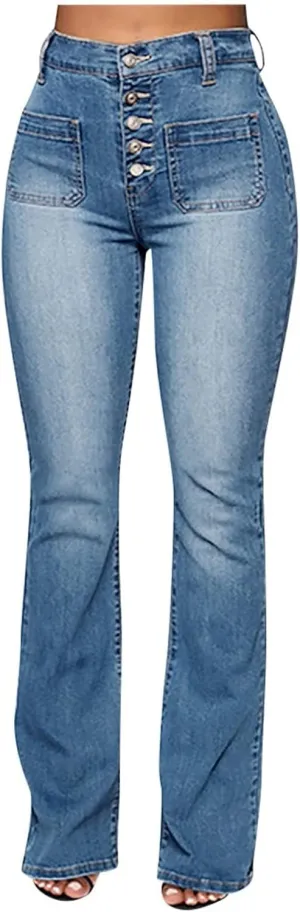 YUTANRAL Womens Jeans/Sweatpants 2024 Lounge Baggy Wide Leg Pants Fashion High Waisted Joggers Y2k Clothes, Large