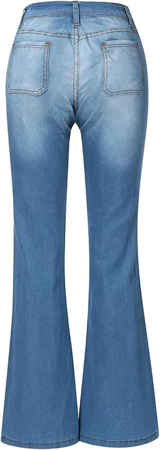 YUTANRAL Womens Jeans/Sweatpants 2024 Lounge Baggy Wide Leg Pants Fashion High Waisted Joggers Y2k Clothes, Large