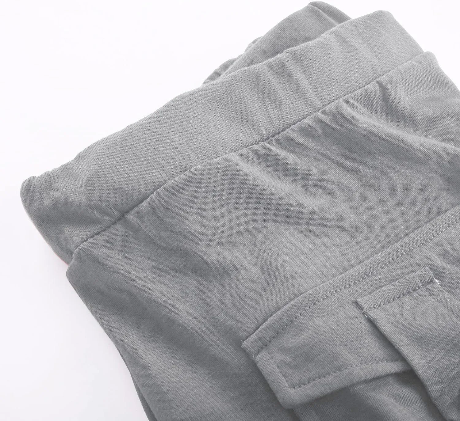 ZDRZK Capri Cargo Pants for Women Casual Plus Size High Waist Workout Yoga Pants with Pockets Comfy Cropped Trousers
